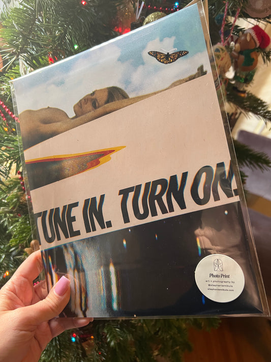 Tune In, Turn On — Brigitte Bardot Collage Print by Stephanie Mikuls