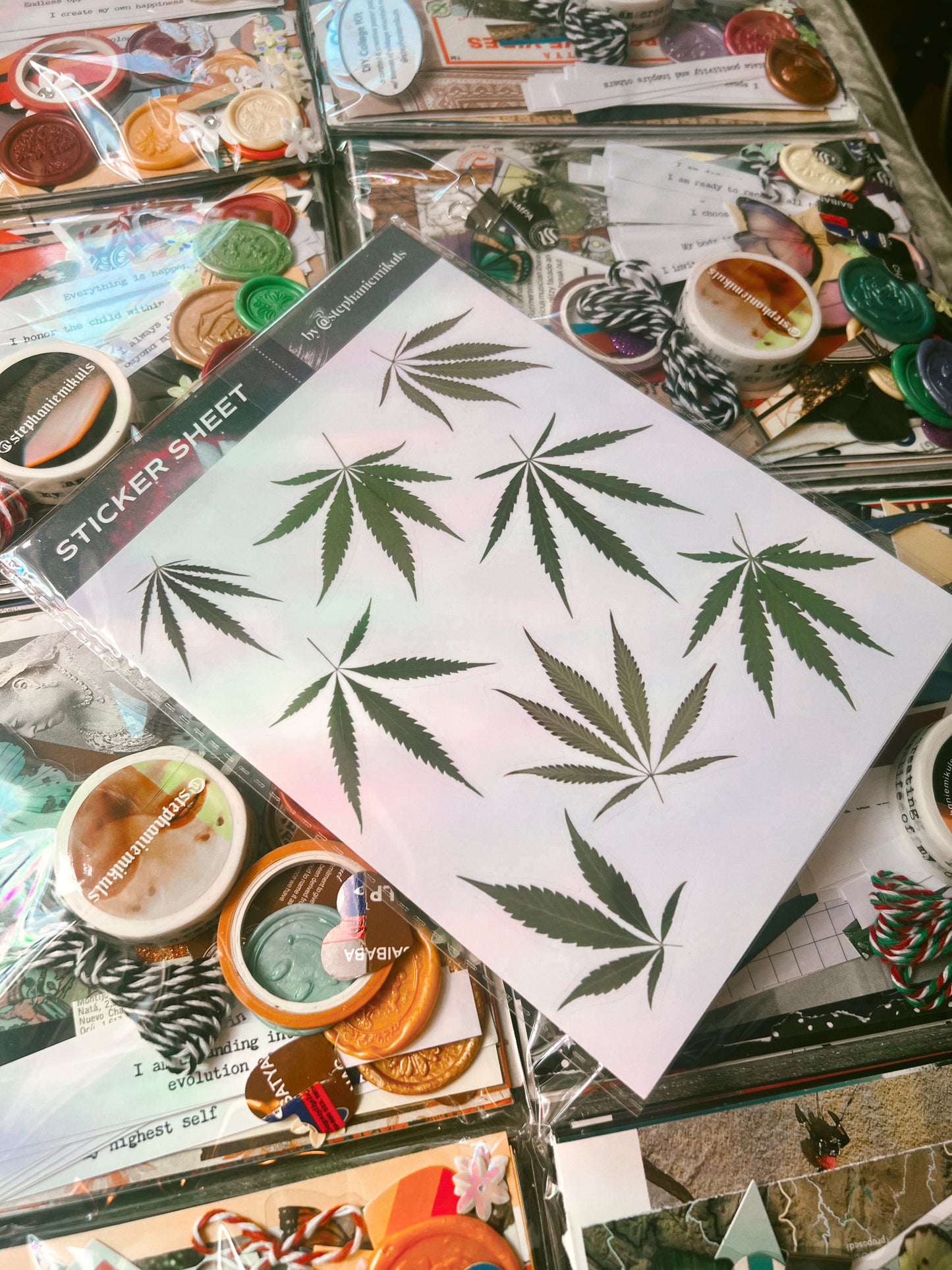 Rocky Mountain High Sticker Sheet | Colorado Cannabis Leaf Stickers