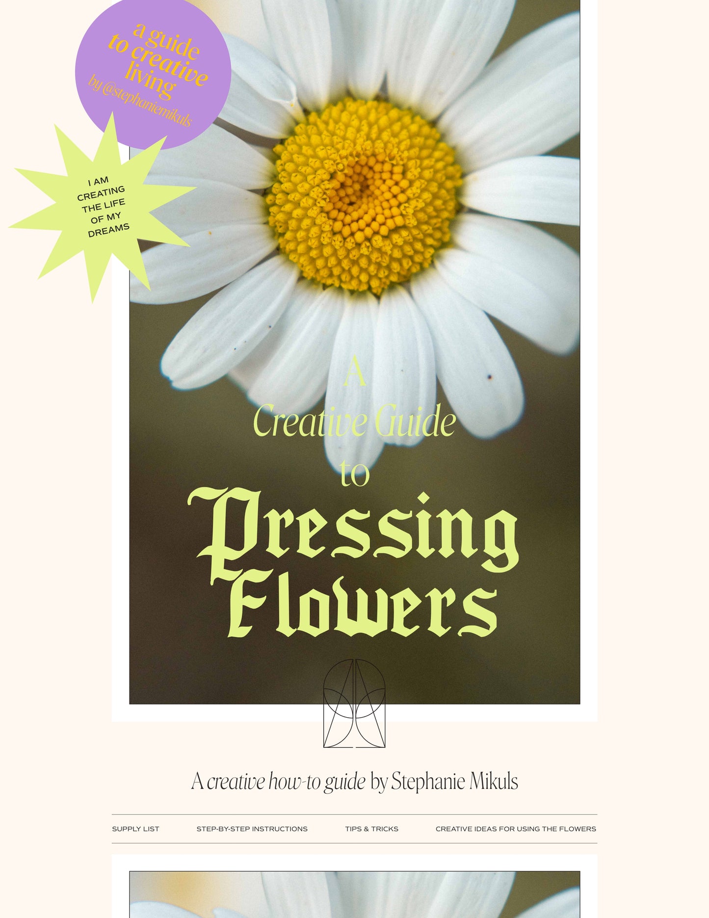 Creative Guide to Pressing Flowers — Free Digital Download