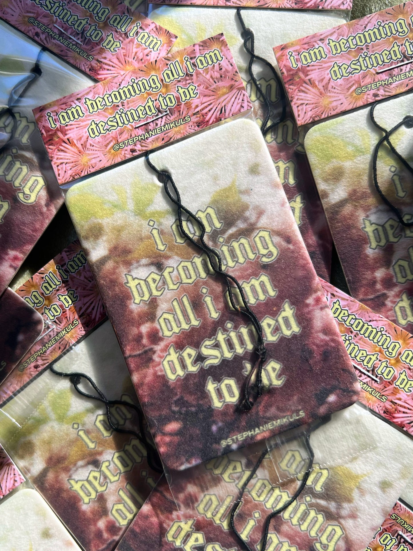I Am Becoming All I Am Destined To Be — Black Raspberry Vanilla Scented Air Freshener
