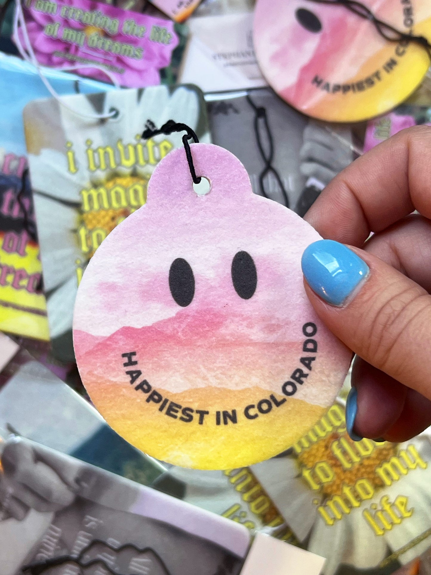 Happiest in Colorado — Peach Scented Air Freshener