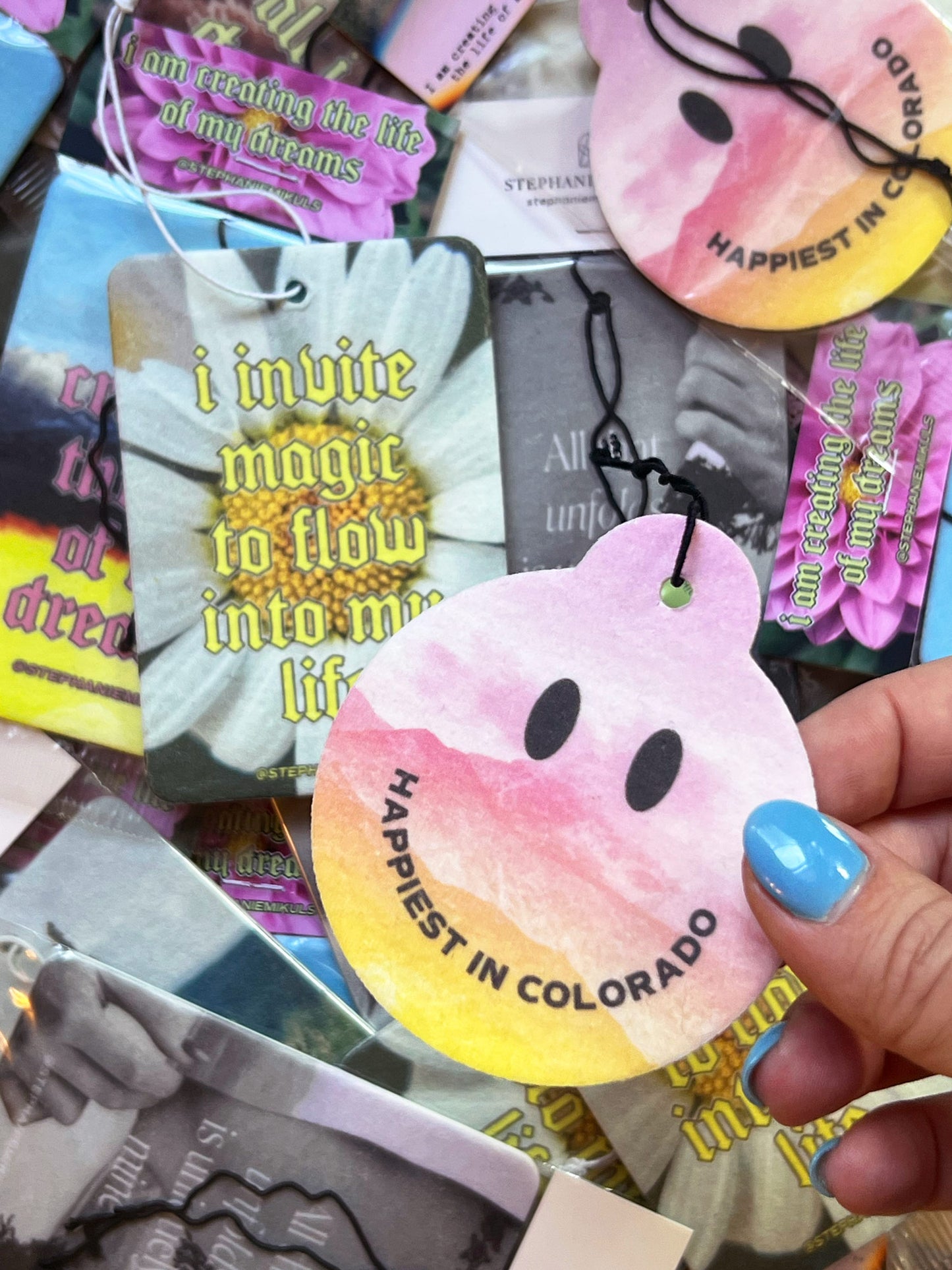 Happiest in Colorado — Peach Scented Air Freshener