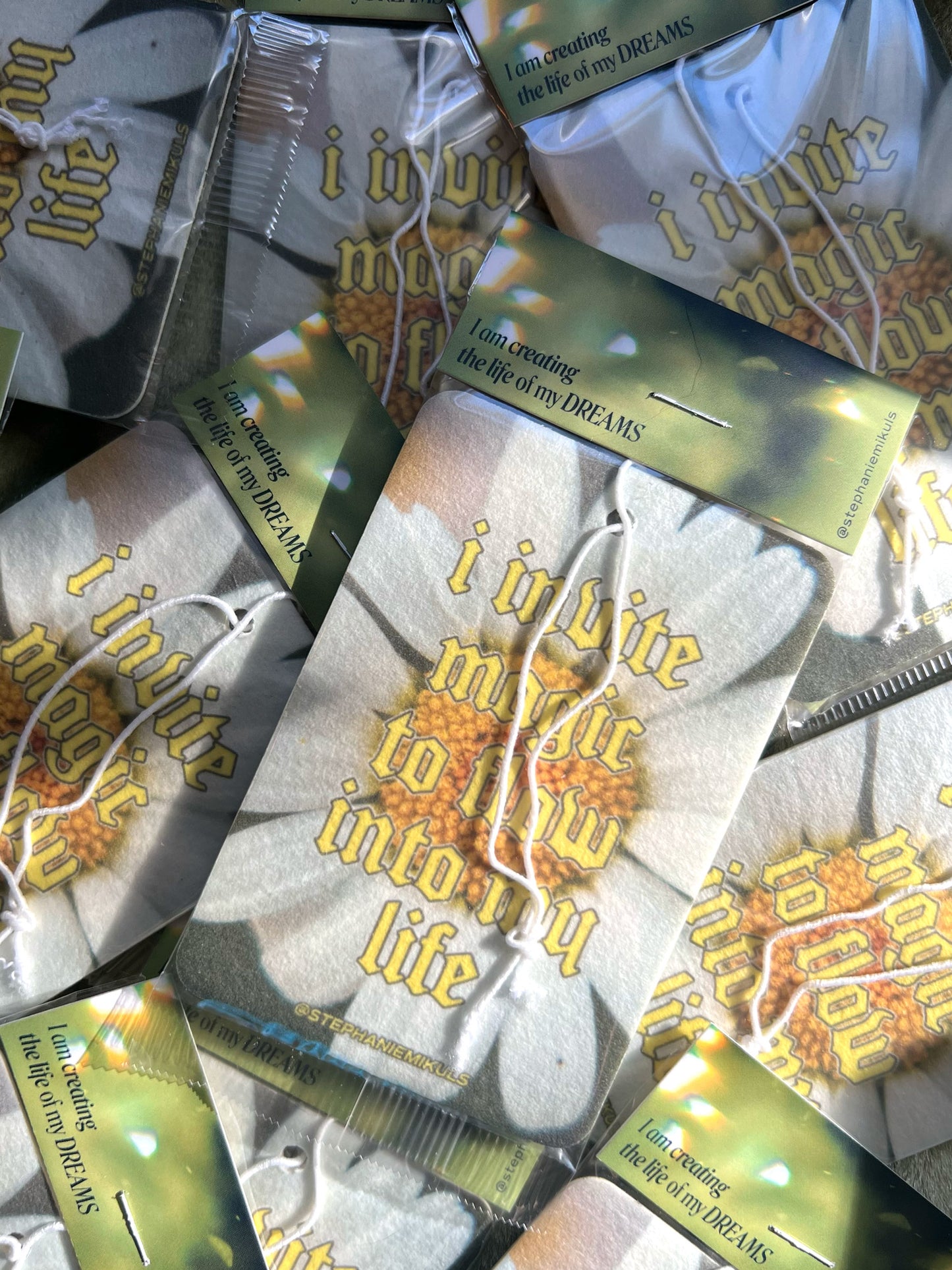 I Invite Magic to Flow Into My Life — Citrus Scented Air Freshener