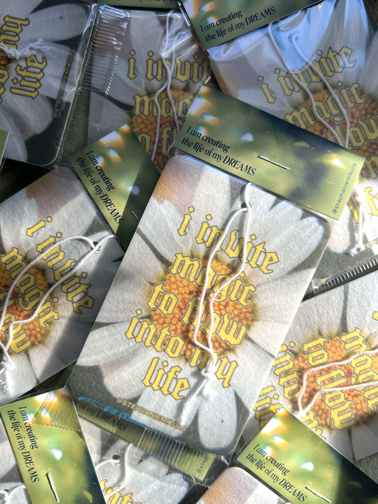 I Invite Magic to Flow Into My Life — Citrus Scented Air Freshener