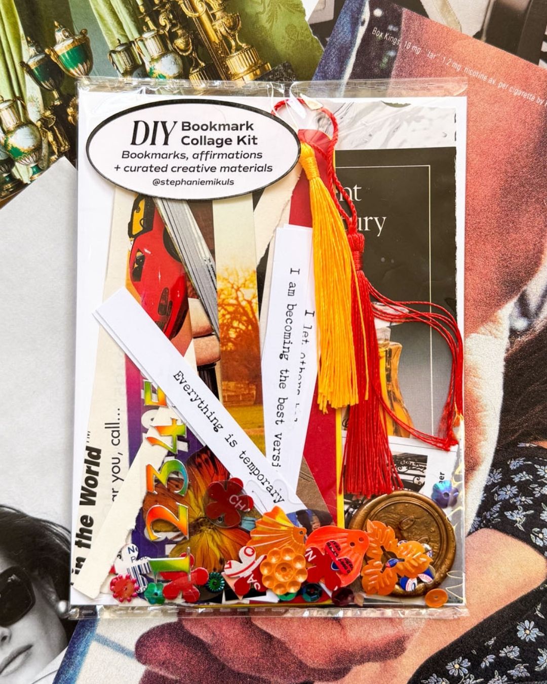 DIY Bookmark Collage Kit | Make Your Own Meaningful Bookmarks
