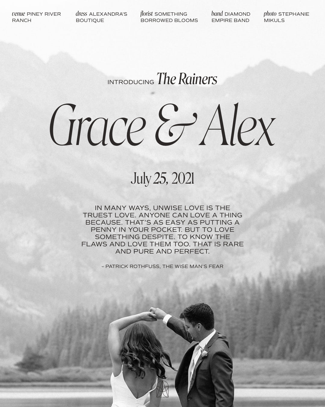 Custom Cinematic Poster Design — Weddings, Milestones & More