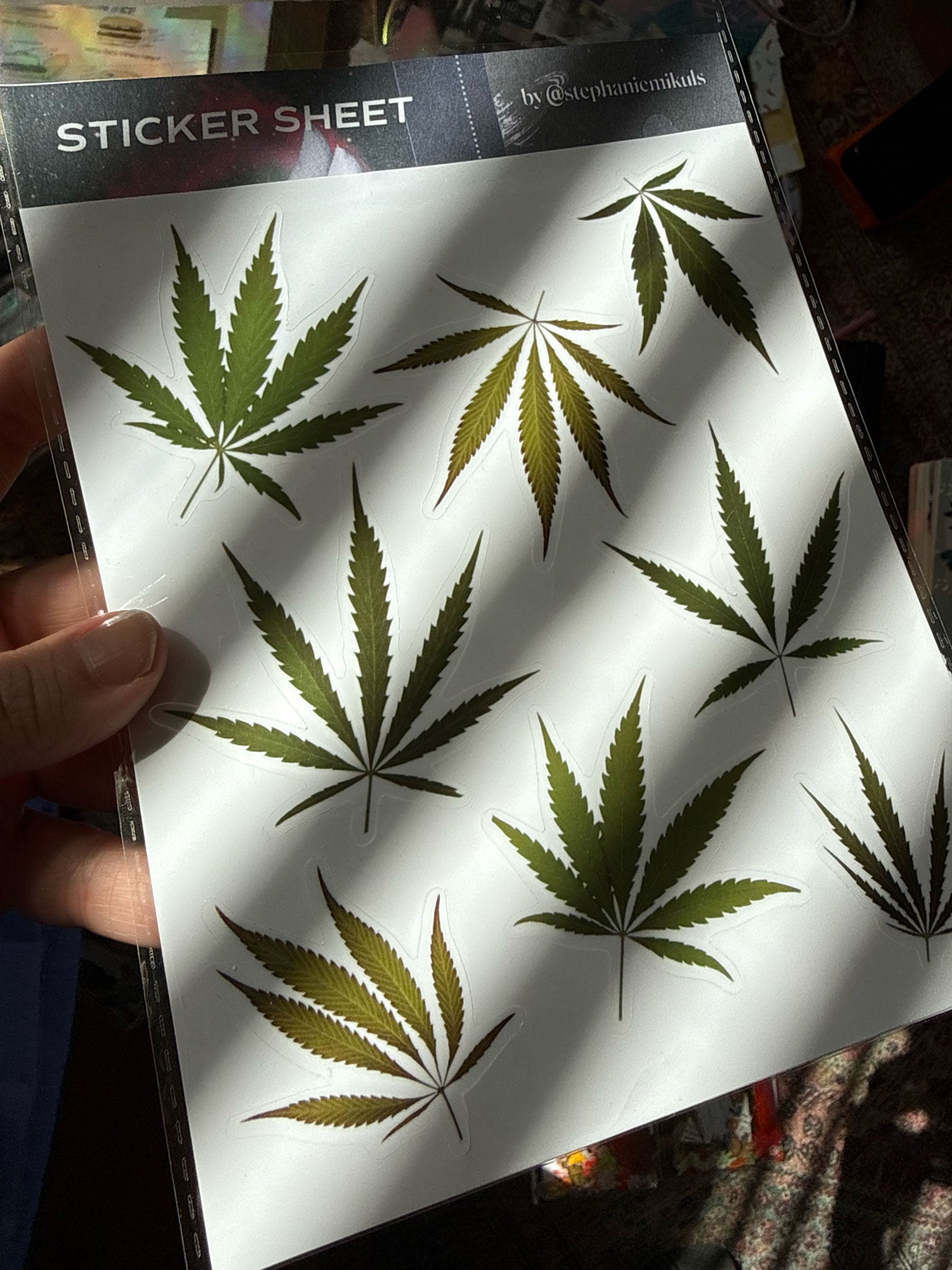 Rocky Mountain High Sticker Sheet | Colorado Cannabis Leaf Stickers