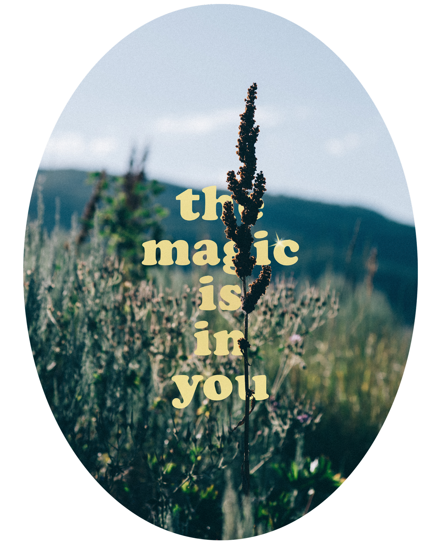 the magic is in you | Vinyl Affirmation Sticker | Junk Journal Sticker