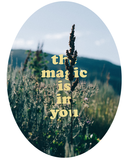 the magic is in you | Vinyl Affirmation Sticker | Junk Journal Sticker