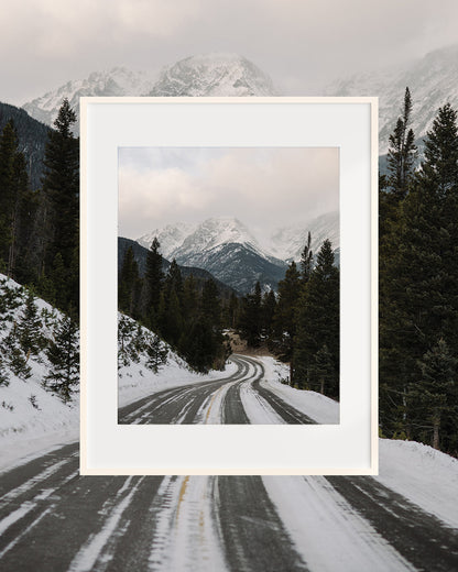 Winter Mountain Road — Rocky Mountain National Park Fine Art Print